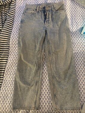 Etica Tyler Vintage Straight Jeans - Faded Blue Denim